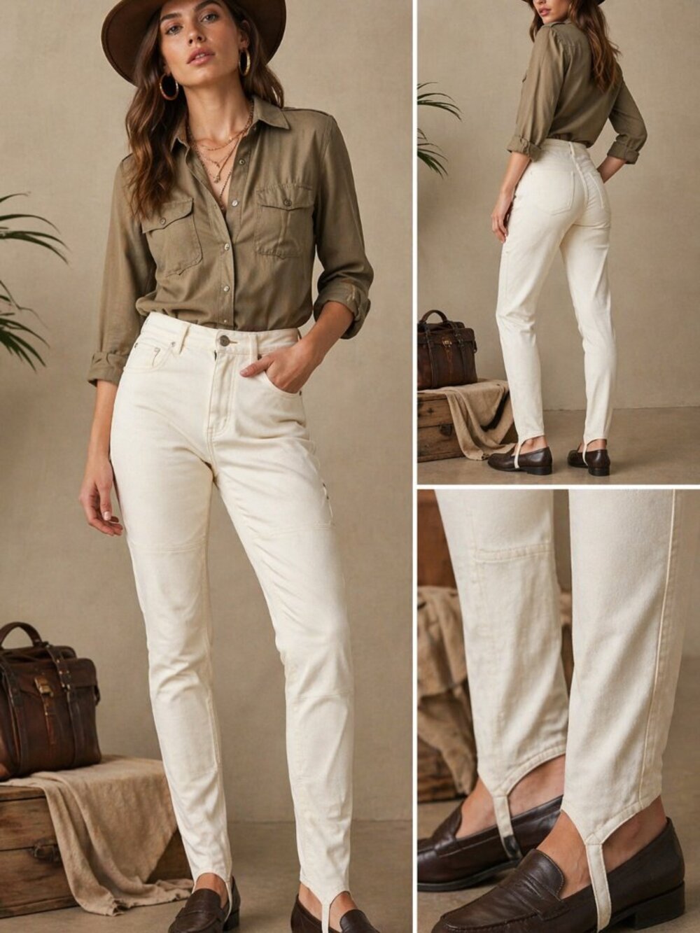 Banana Republic Safari & Travel Clothing Co. Vintage Jodhpur Riding Pants with S